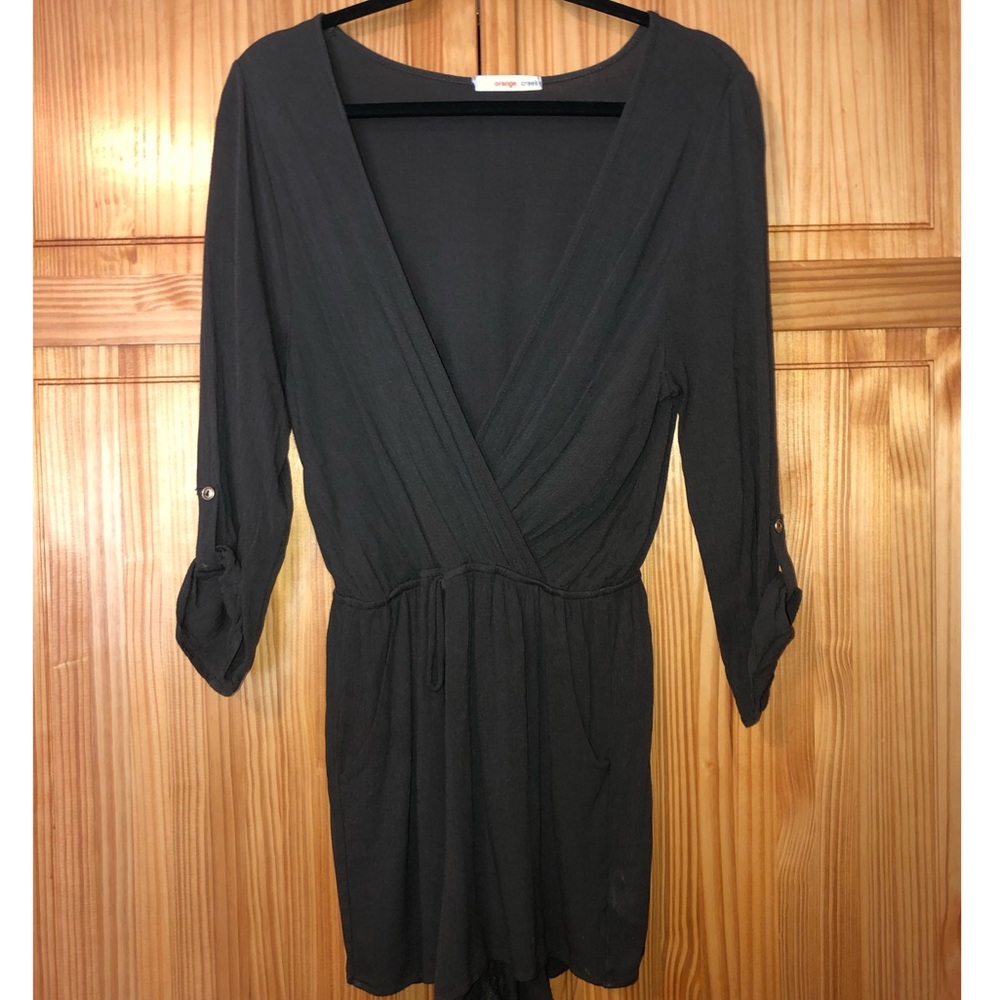 Dark gray romper